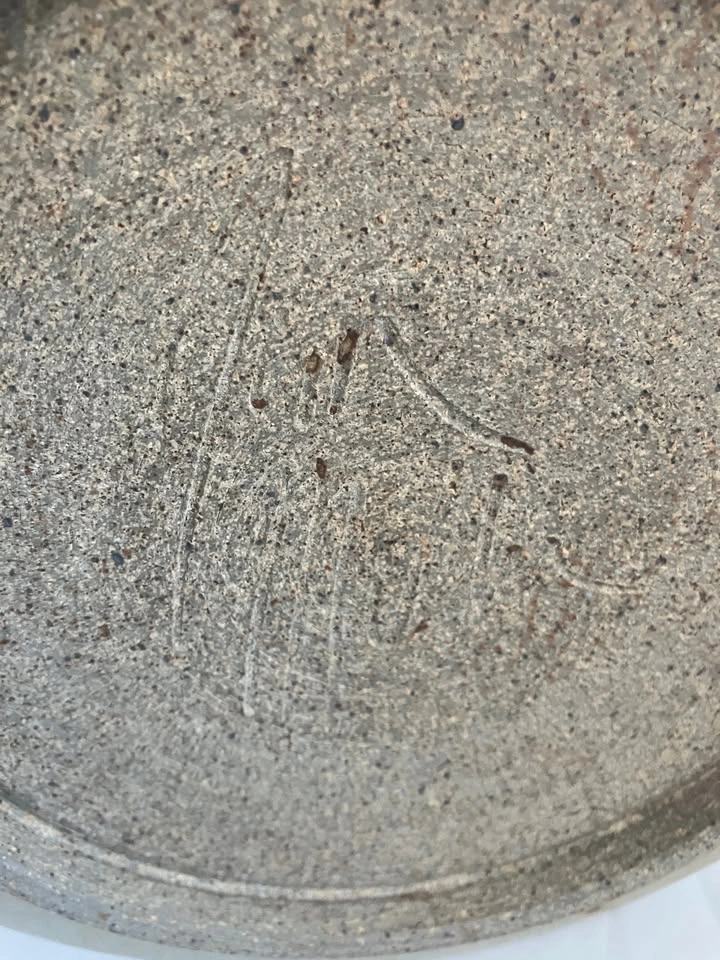 Vintage: Signed Jim Miller Stoneware Plate - photo 4