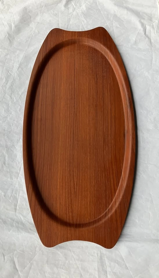 Danish Modern: Teak Veneer Tray by Silva, Denmark - photo 2