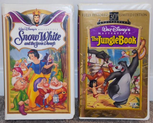 Snow White & The Jungle Book VHS
