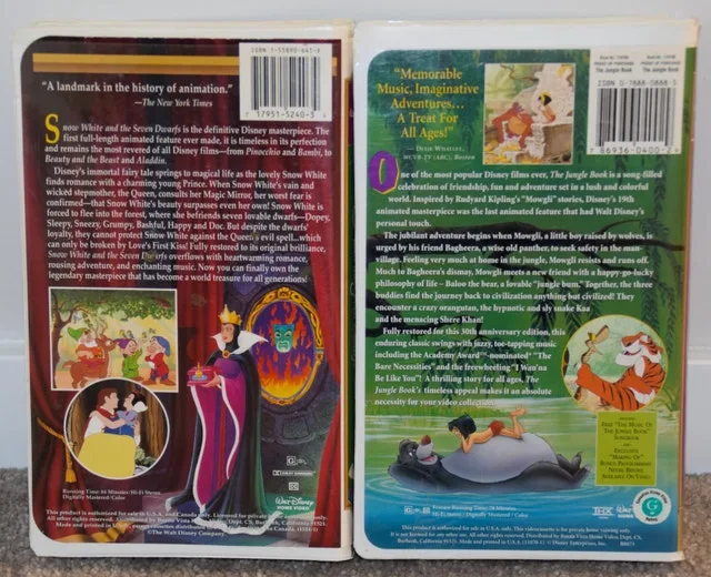 Snow White & The Jungle Book VHS - photo 3