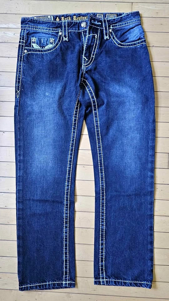 Men's Rock Revival "Calden Straight" Designer Jeans W32