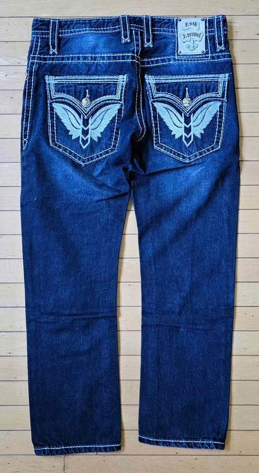 Men's Rock Revival "Calden Straight" Designer Jeans W32 - photo 2