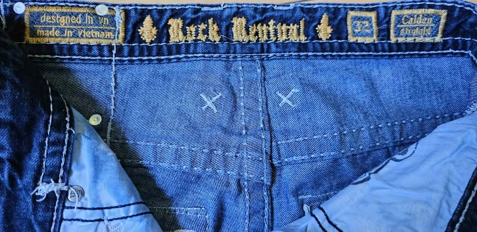 Men's Rock Revival "Calden Straight" Designer Jeans W32 - photo 4