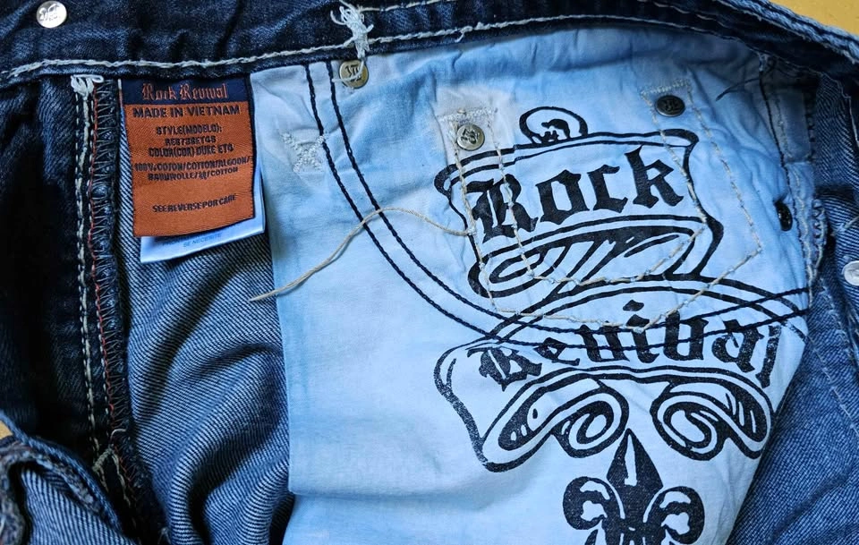 Men's Rock Revival "Calden Straight" Designer Jeans W32 - photo 5