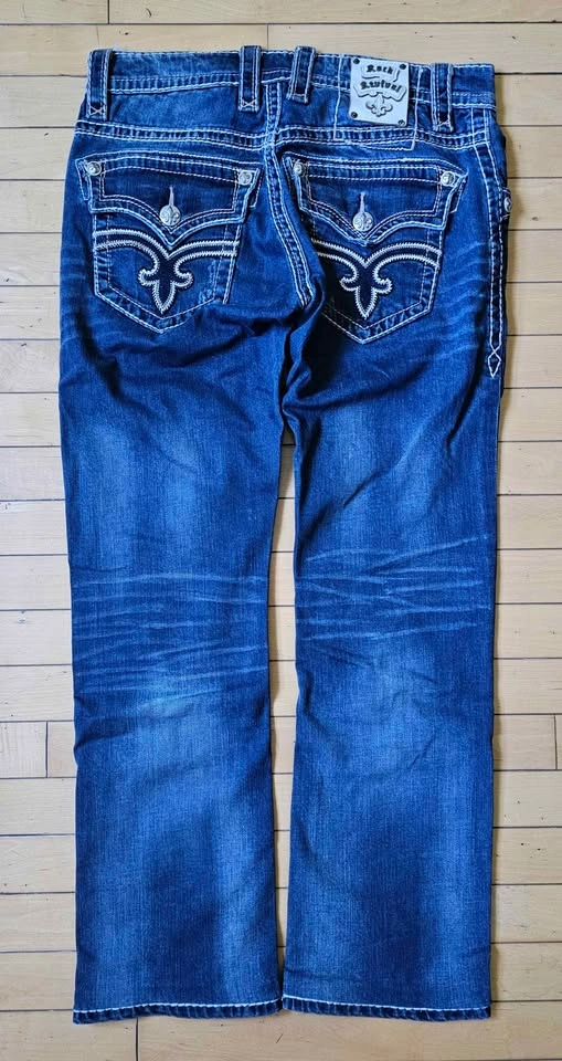 Men's Rock Revival "Tony Straight" Jeans W30 - Flap Pocket - photo 2