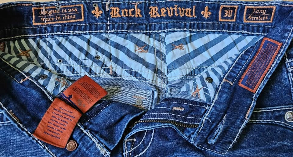 Men's Rock Revival "Tony Straight" Jeans W30 - Flap Pocket - photo 4