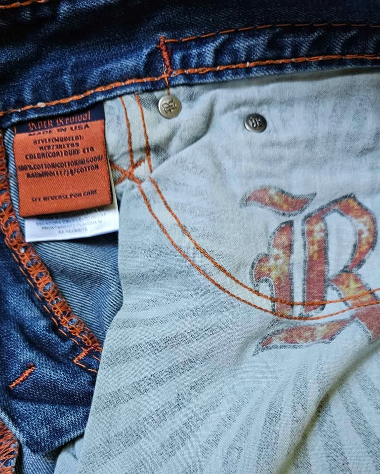 Men's Rock Revival "Duke Relaxed Straight" Jeans W32 - Made in U - photo 4