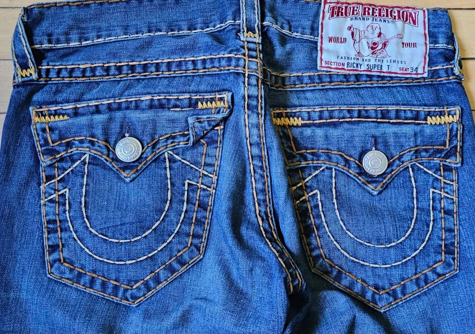 True Religion "Ricky Super T" Jeans W32 - Made in USA - photo 3