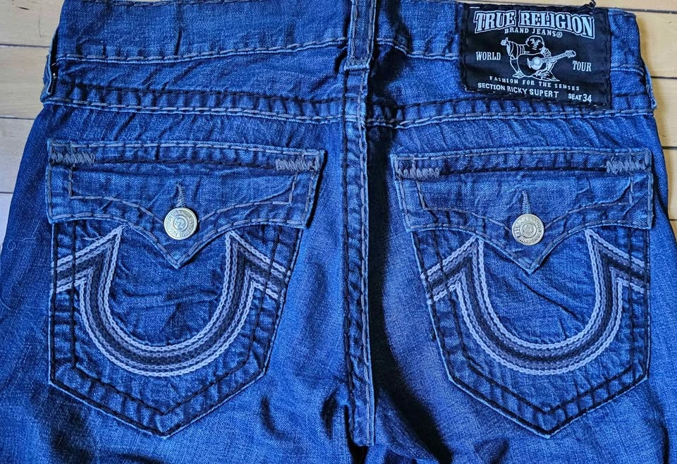 RARE Black Patch True Religion "Ricky Super T" W31 - photo 3