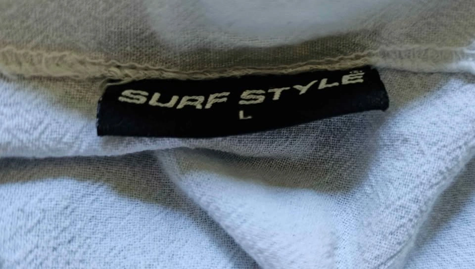 Vintage SURF STYLE "Miami Beach" Gauze Cotton Beach Shirt Large - photo 2