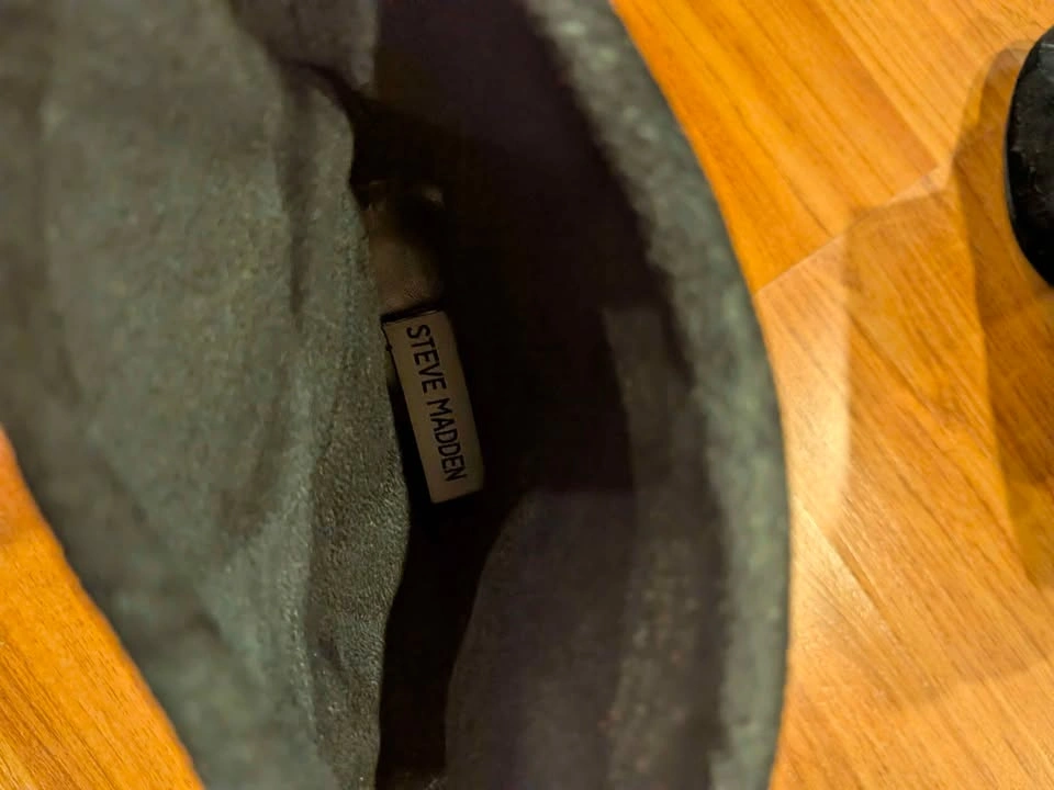 Steve Madden Black Suede Slouchy Ankle Boots - photo 3