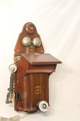 1920s Danish Mahogany Wall Telephone By Jydsk Telefon Aktieselsk - photo 2