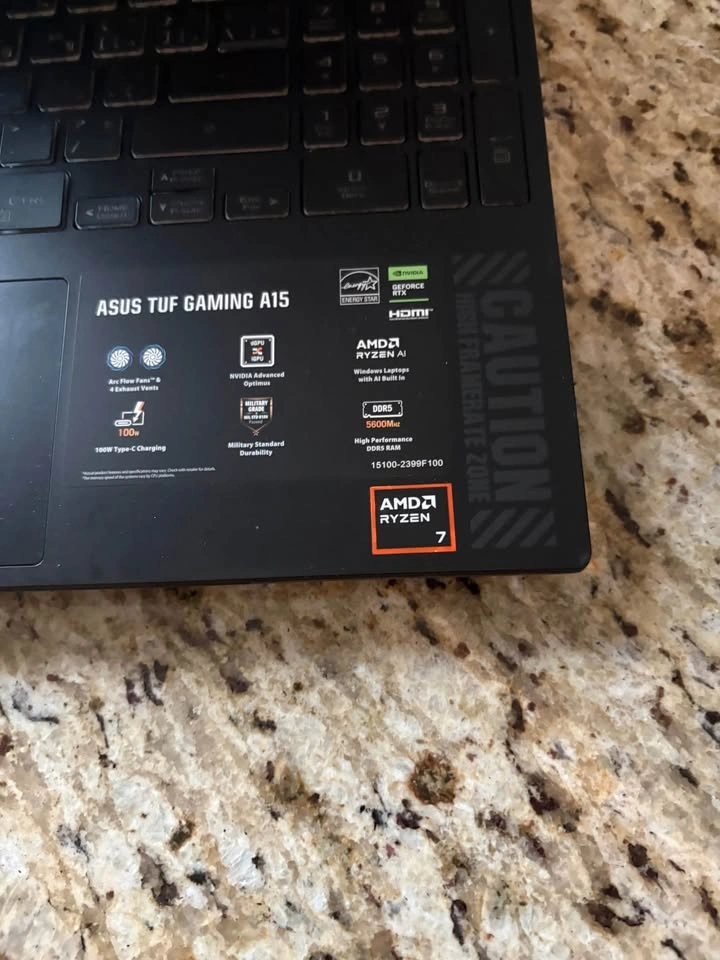 ASUS TUF Gaming A15 Laptop (Looking for Macbooks + Cash) - photo 3