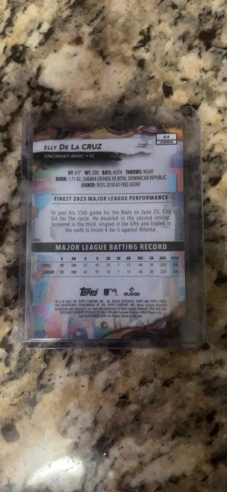 Finest Elly De La Cruz RC Baseball Card - photo 2
