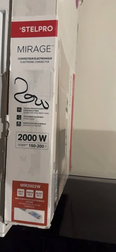 Stelpro Mirage 2000W Electronic Convector - photo 2