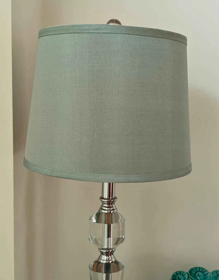 Fabric Drum Lampshades (Sage Green) - photo 2