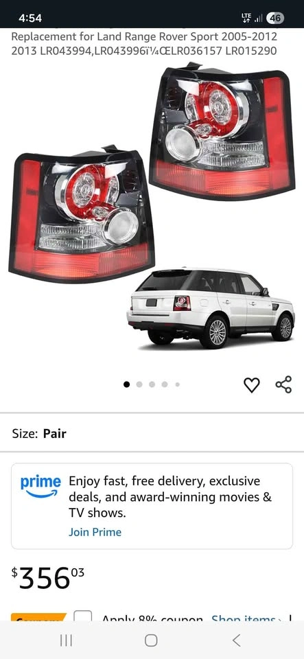 Range Rover Sport Taillights 2005-2012 - photo 4