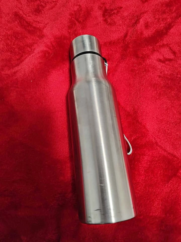 Stainless Steel Water Bottle with Carrying Strap