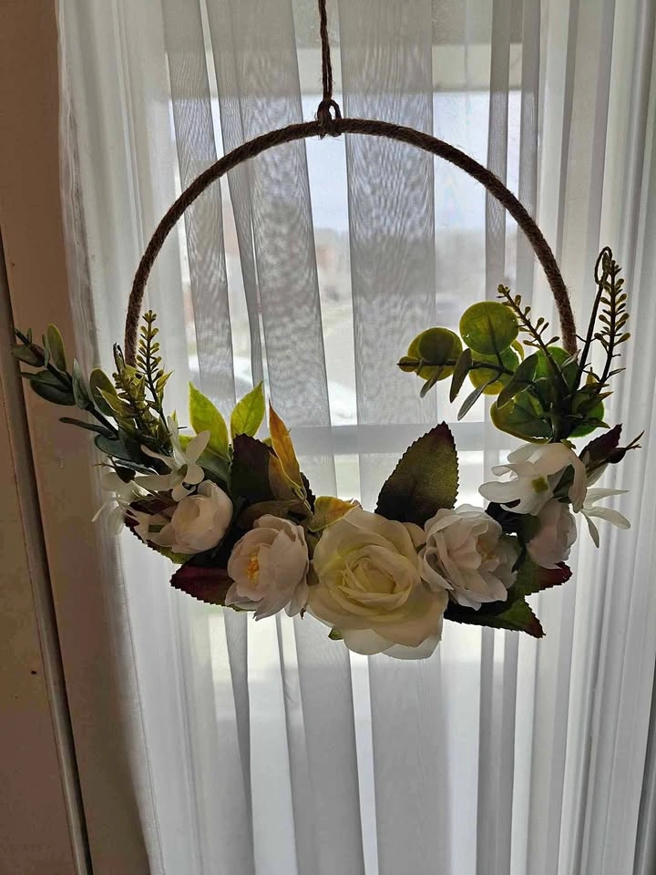 Floral Hoop Wreath