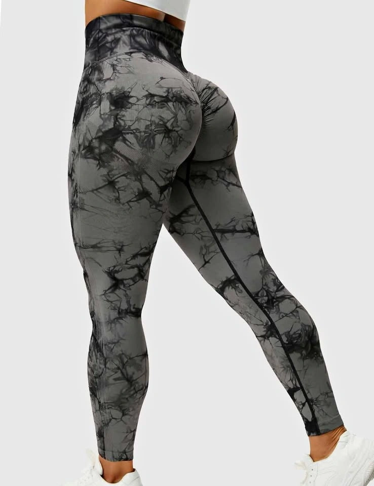 High-Waisted Tie-Dye Scrunch Butt Leggings