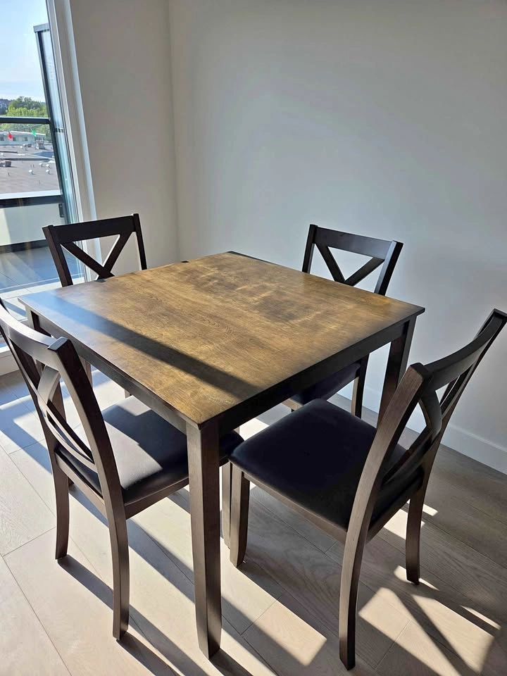 Dining table and chairs