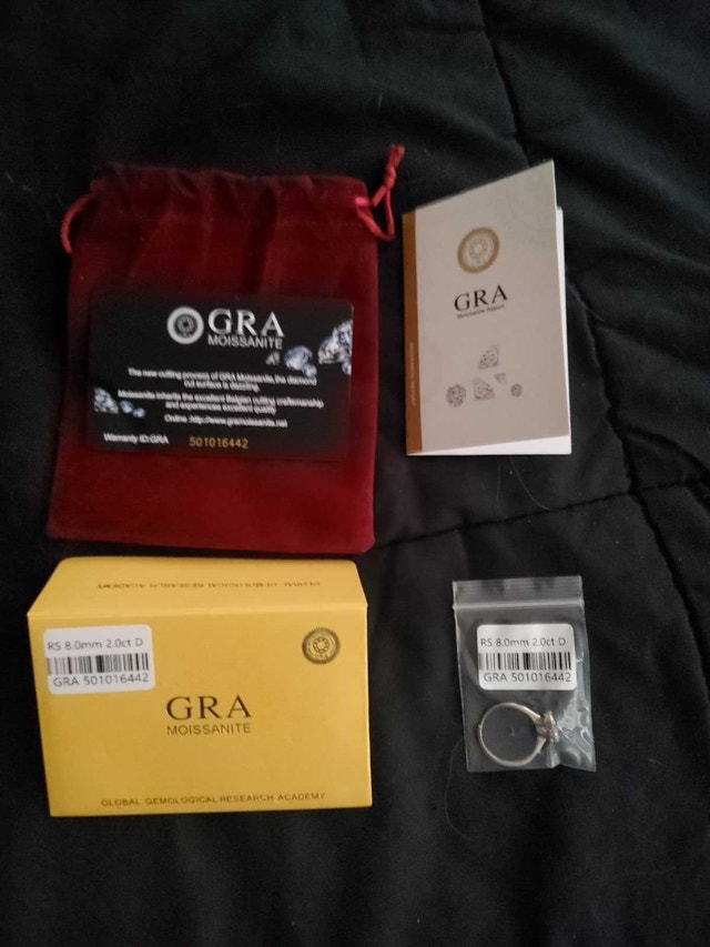 GRA Moissanite Ring