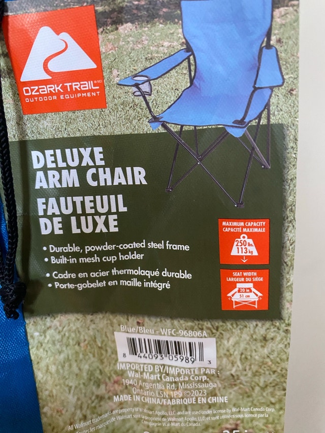 Ozark Trail Deluxe Arm Chairs