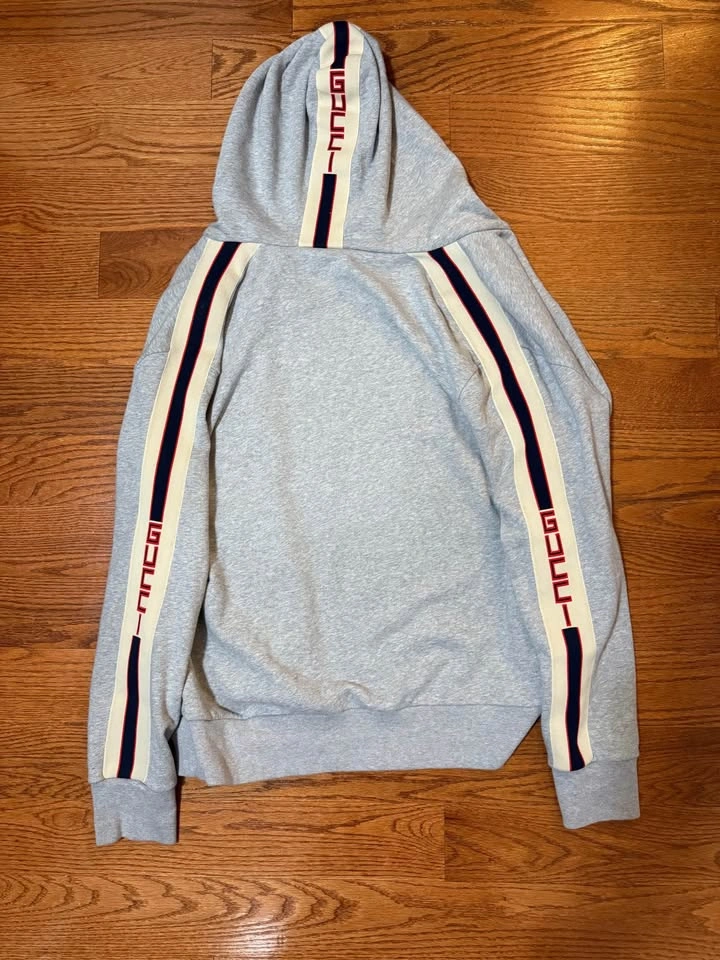 Gucci Logo Stripe Zip Up Hoodie Sweatshirt XXL - photo 2