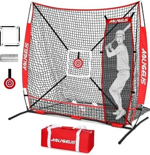 Brand New 6'X6' Baseball Softball Practice Net Set thumbnail
