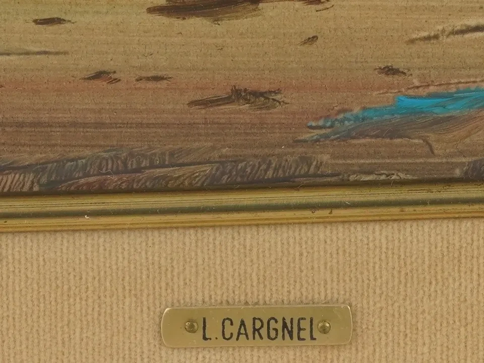 Original Lucio Cargnel Italian Landscape Painting – Gold Gilt Fr - photo 4