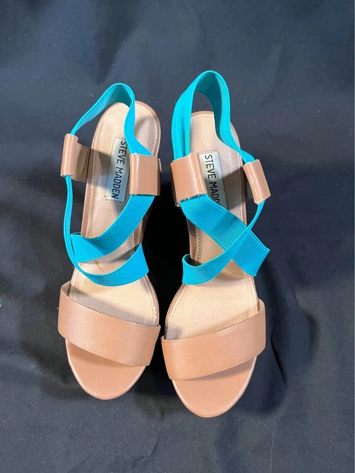 Steve Madden Cork Wedge Sandals – Size 6 - photo 4