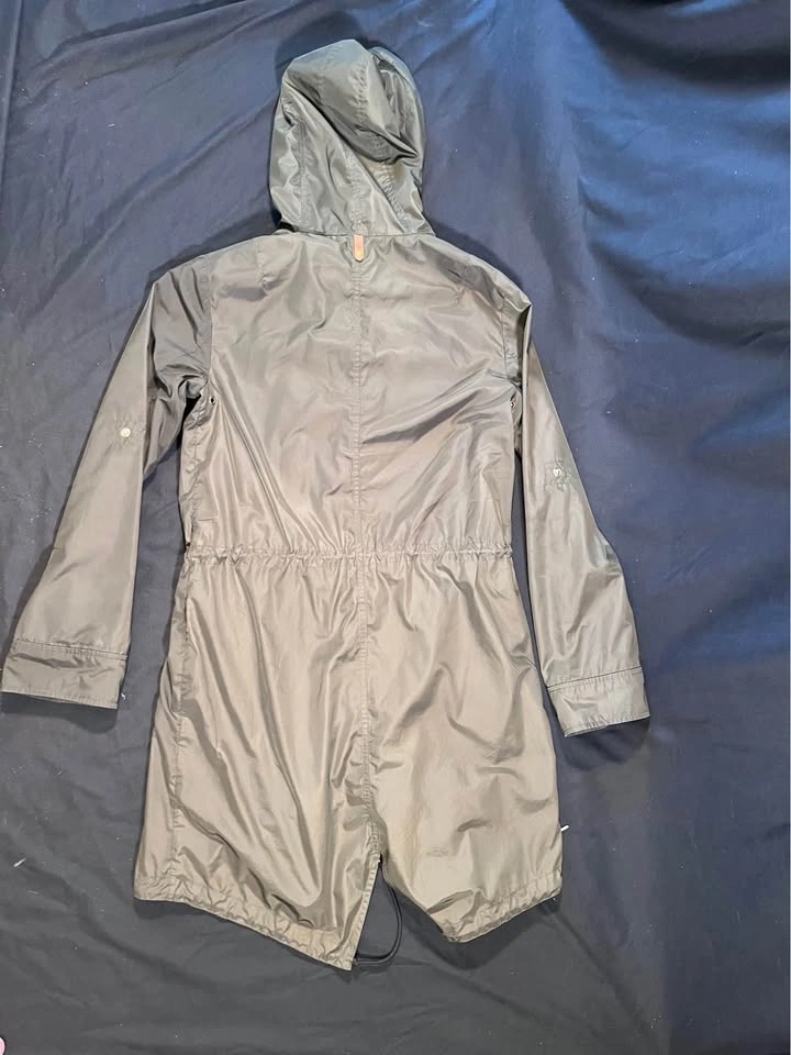 Mackage Army Green Hooded Rain Jacket- size small - photo 5