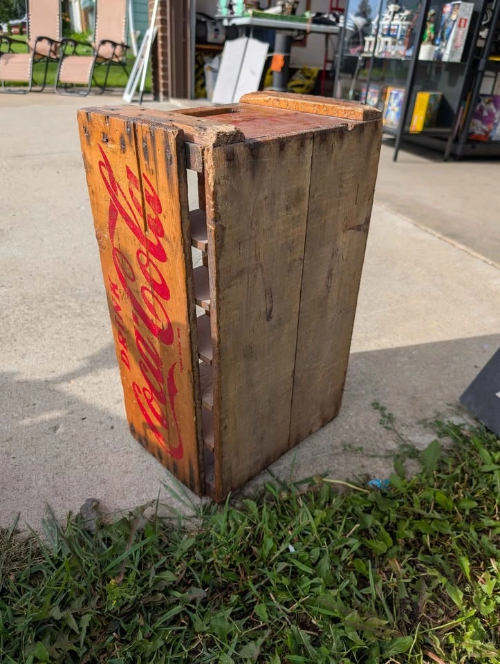 Vintage Coca-Cola Wooden Bottle Crate - photo 3