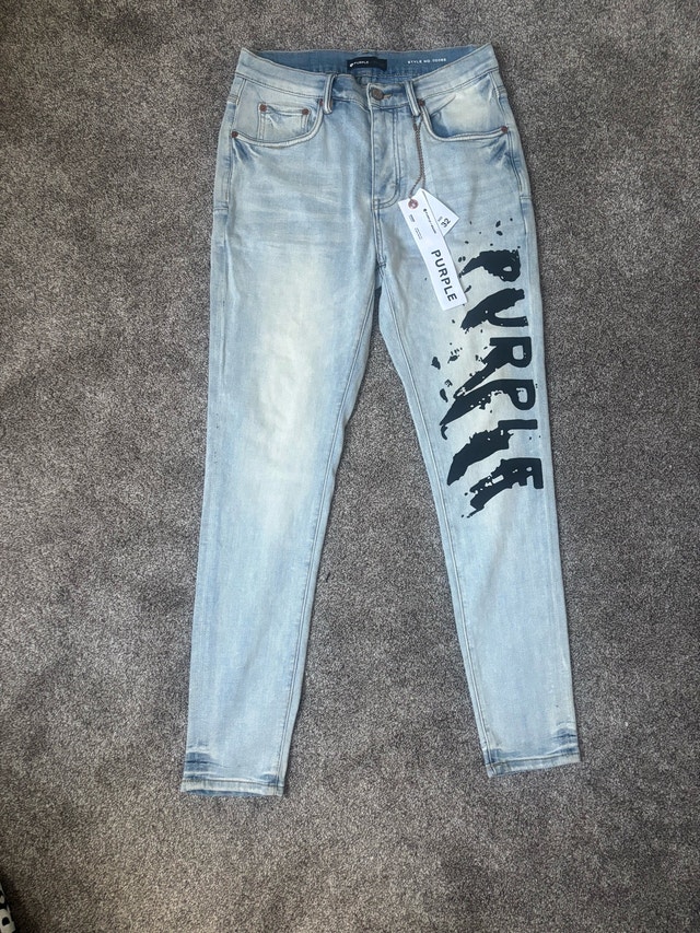 Purple jeans