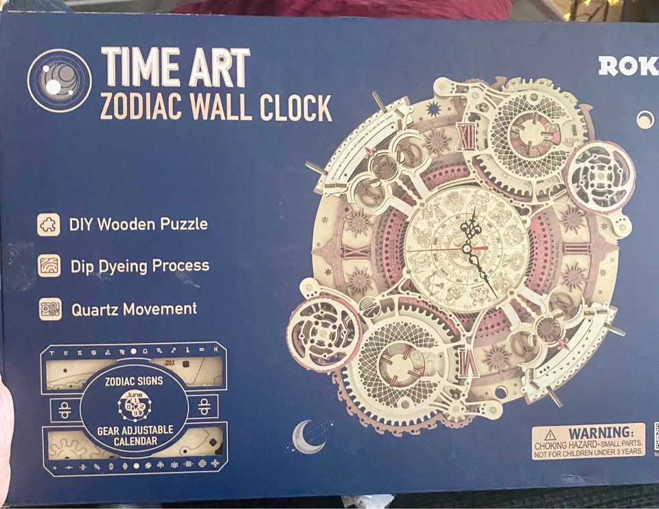 ROKR wooden constellation wall clock puzzle - photo 2