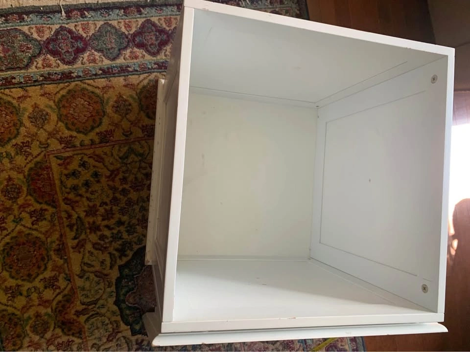 Square Side Table with Storage - photo 3