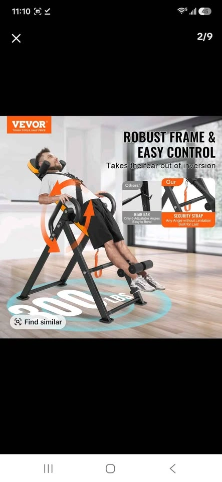 New in Box - Premium Inversion Table by Vevor - photo 3