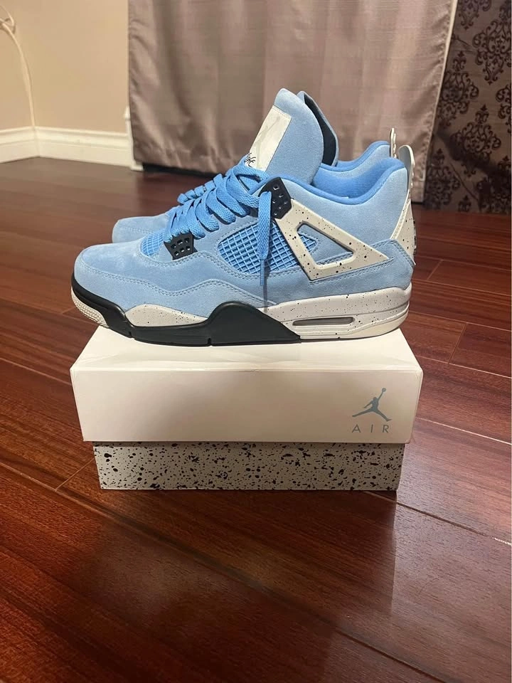 Air Jordan 4 UNC University Blue Size 10 With Box - photo 5