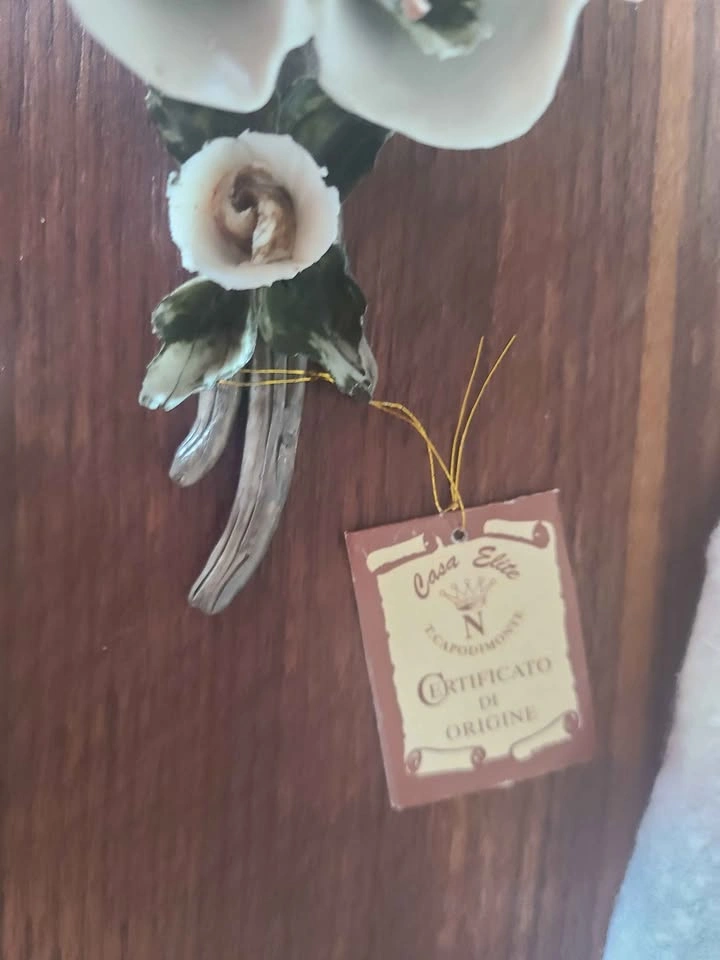 Capodimonte Porcelain Floral Figurines - photo 5