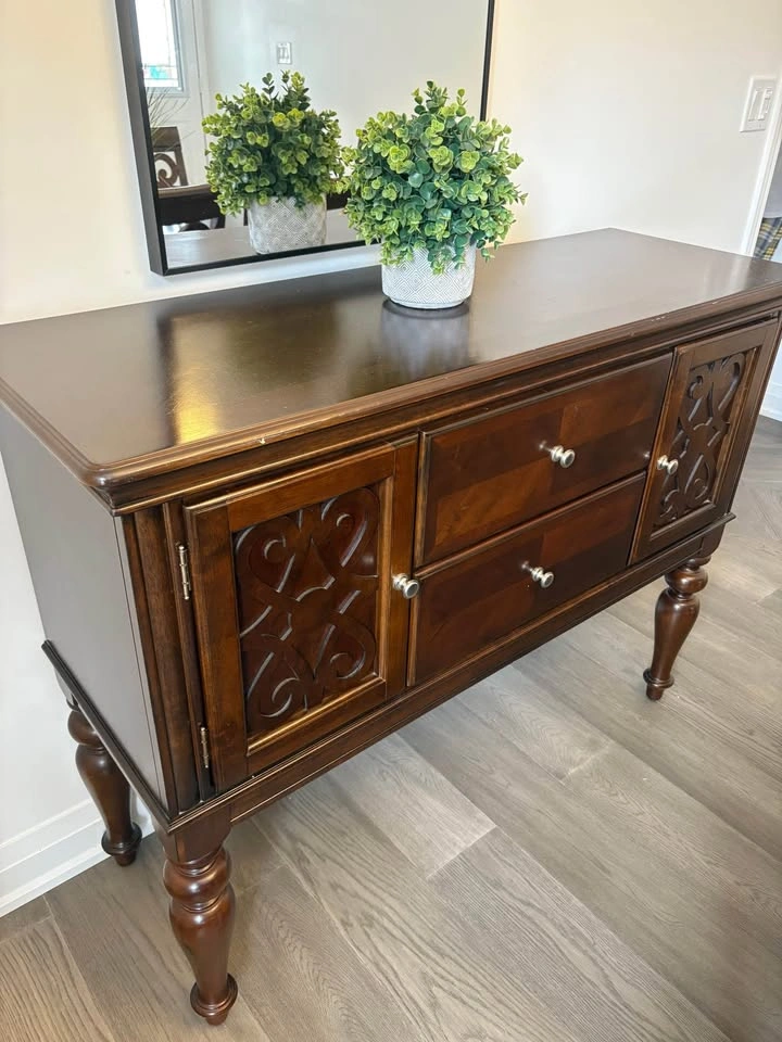 Dining Room Table + Buffet Set - photo 2