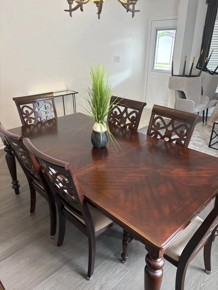 Dining Room Table + Buffet Set - photo 3