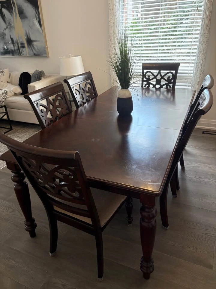Dining Room Table + Buffet Set - photo 4