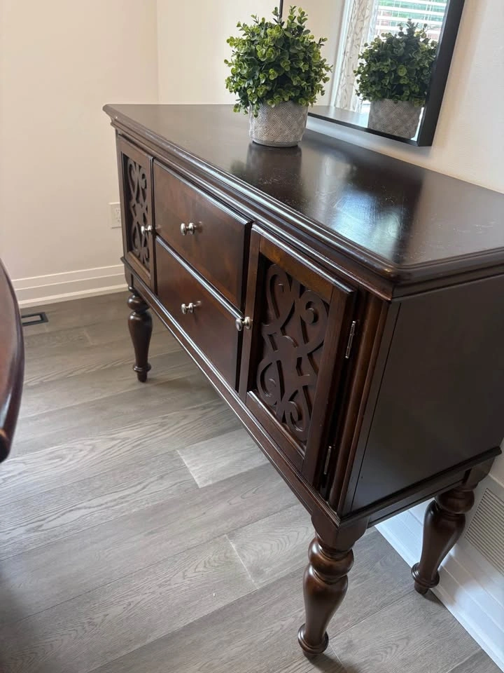 Dining Room Table + Buffet Set - photo 5