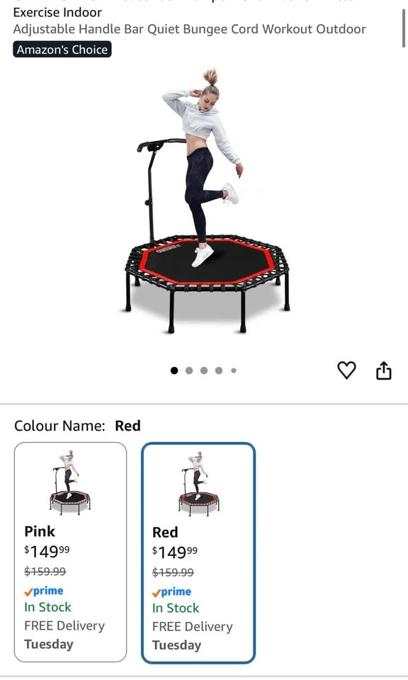 ONETWOFIT Fitness Trampoline - photo 4