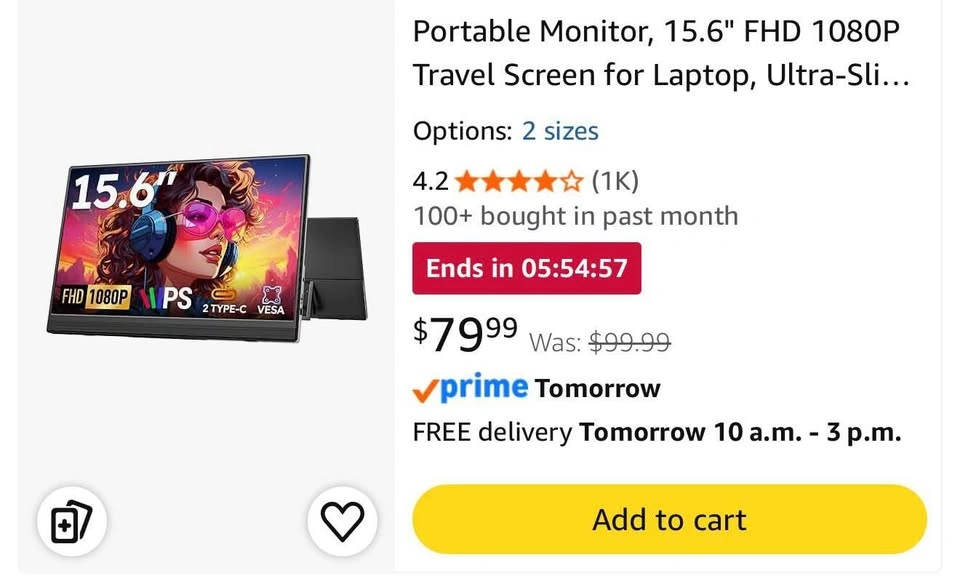 Vilva V156F1 Portable Monitor - photo 3