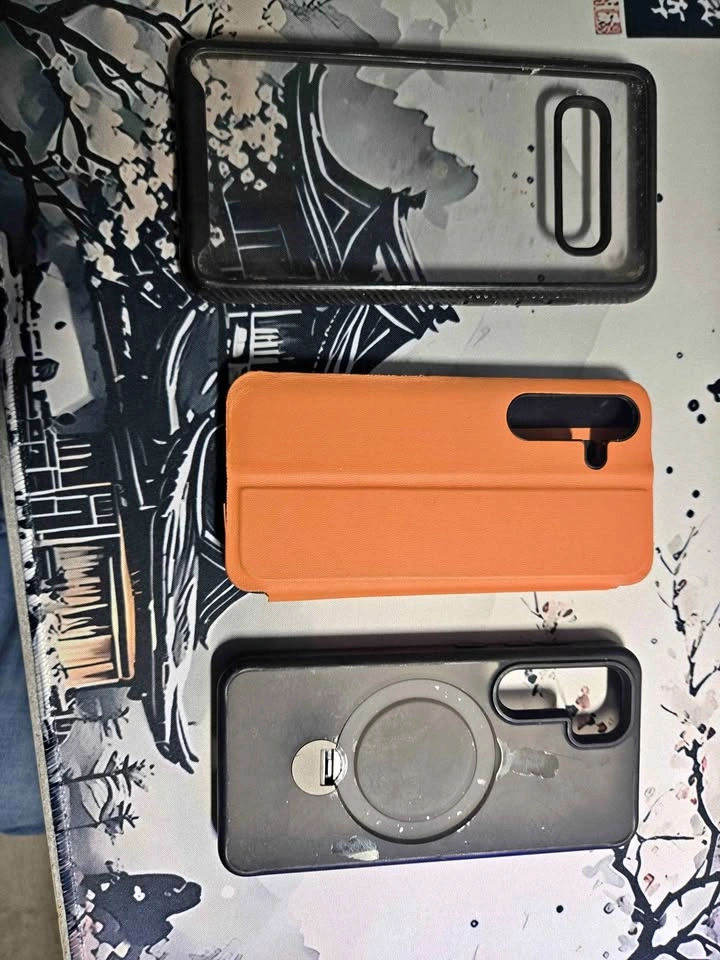 Samsung Galaxy S24 Case Bundle – MagSafe Clear Case + Orange Fli