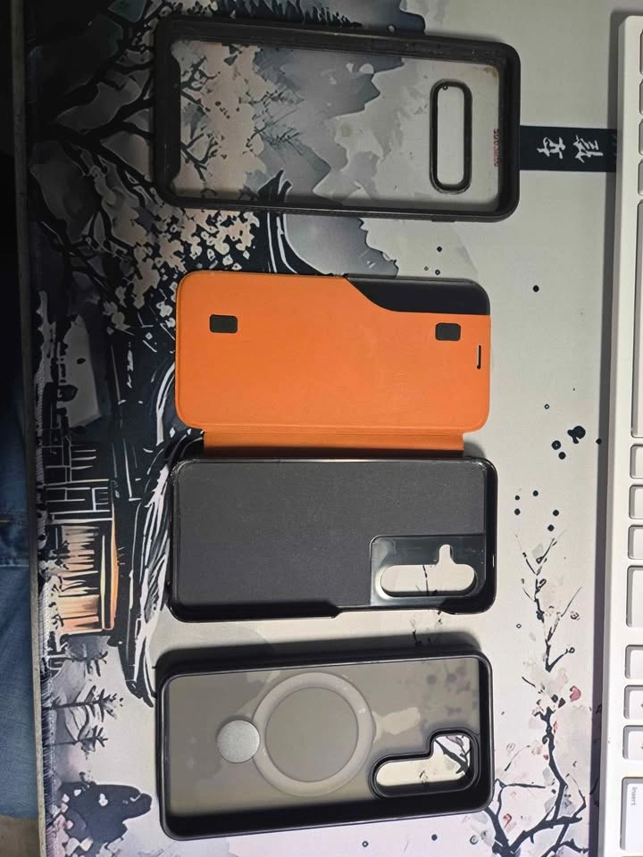 Samsung Galaxy S24 Case Bundle – MagSafe Clear Case + Orange Fli - photo 2