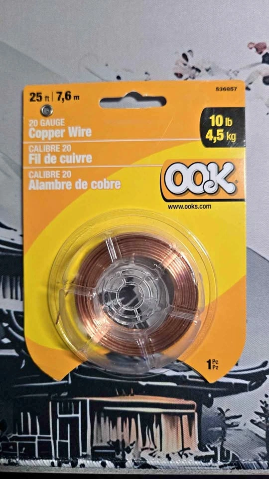 OOK 20 Gauge Copper Wire (25ft / 7.6m) – Brand New / Sealed