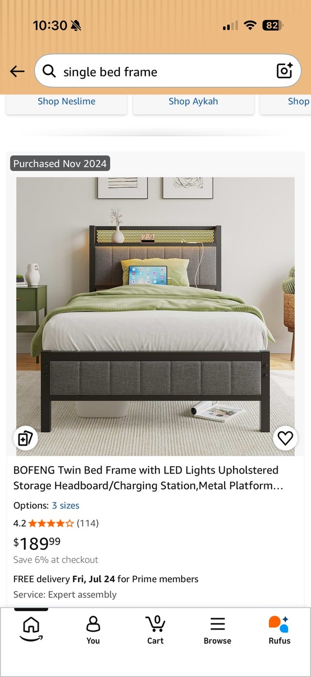 single bed frame