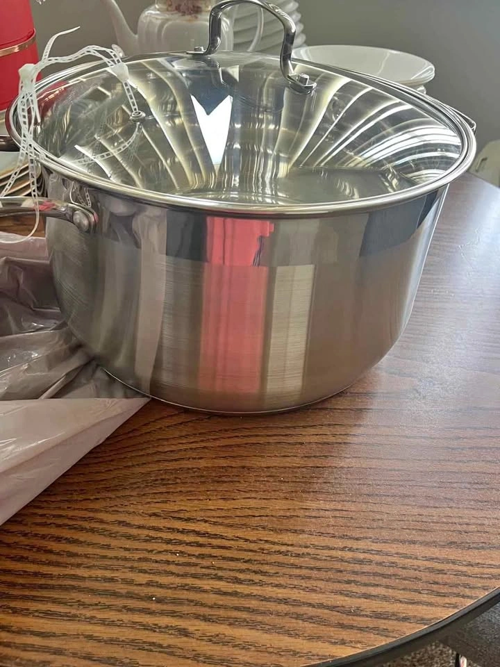 Stainless Steel Stock Pot with Glass Lid